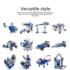 Set Blok Bangunan Pemrograman Anak yang Kompatibel, Edukasi Sains, Robot, Mesin Tenaga, Blok Bangunan Elektrik - Product Image 2