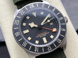 Montre mécanique de plongée de qualité supérieure 42 mm, mouvement ETA 2836, titane M+ fabriqué en usine, lunette en céramique, GMT Pelagosy FXD. - Product Image 2