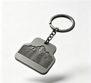 Custom Metal Keychain Sublimation Printed <b>Engraved</b> <b>Key</b> <b>Ring</b> Lightweight Waterproof Promotional Souvenir Gift - Product Image 1