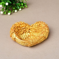 Cœur de Cupidon, Ailes du Diable, Ailes d'Ange, Plumes Blanches, Plumes en Résine, Décoration d'Intérieur, Support pour Boule de Cristal, Fabriqué en Chine