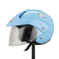 सुपर गर्म बिक्री विंटेज रेट्रो इलेक्ट्रिक स्कूटर आधा चेहरा हेलमेट मोटो मोटरसाइकिल चालक
