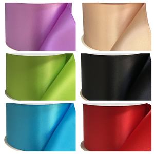 Оптовая Продажа с фабрики 2-Дюймовая атласная лента сплошной цвет 100% полиэфирная лента тканый узор в рулоне для подарочной упаковки цветок розы - Product Image 6