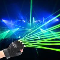 Gants laser en nylon rouge, vert et violet pour Noël et Diwali, idéaux pour la scène de danse, les DJ, les soirées en club, accessoires de performance lumineux pour la paume de la main