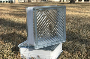 Bloc <span class=keywords><strong>de</strong></span> <span class=keywords><strong>verre</strong></span> semi-transparent DBDMC, motif plat, brique <span class=keywords><strong>de</strong></span> <span class=keywords><strong>verre</strong></span>, <span class=keywords><strong>pavé</strong></span>, <span class=keywords><strong>salle</strong></span> <span class=keywords><strong>de</strong></span> <span class=keywords><strong>bain</strong></span>, extérieur, hôtel, hall industriel, mur rideau, escalier - Product Image 3