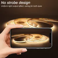 Bande LED COB Flexible Haute Luminosité pour Plafond, 24V 12V 8mm 6000K 3000K 4000K 320LED 480LED
