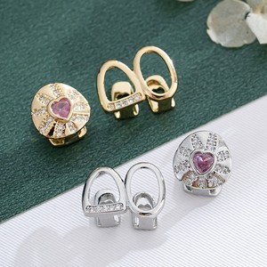 Hip Hop Grillz Heart Shape Rhinestone Inlay Unisex Party Jewelry <b>Set</b> - Product Image 2
