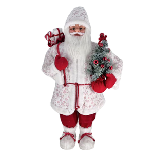 Decorazioni Natalizie All'Ingrosso, Statuetta Multicolore di Babbo Natale, Accessori Regalo, Statua di Babbo Natale in Piedi, Decoro Natalizio - Product Image 2
