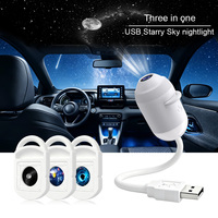 Projecteur LED 4K Yinzam HY300 pour bébé, thèmes Océan/Lune/Étoiles, haut-parleurs intégrés, USB portable pour la maison/la voiture/Noël