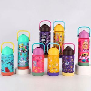 350ml Kid's Stainless <b>Steel</b> Insulated Water <b>Bottle</b> with Handle, Convenient for Carrying When Going Out - Product Image 1