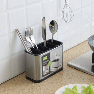 Durable Kitchen Bathroom Gadget Esay Clean Stainless Steel Sponge Holder Organizer Container <strong>Storage</strong> Rack Drain <strong>Pan</strong> Sink - Product Image 5