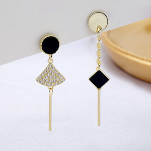 Pendientes de Plata de Ley 925 al por mayor, pendientes de ónix negro para mujer, pendientes de plata 925, joyería fina - Product Image 2