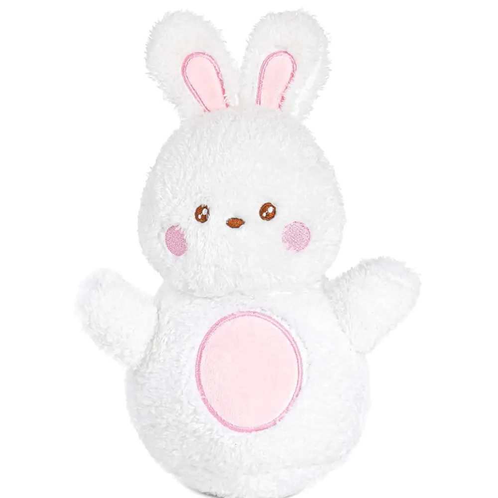 Huggable and Durable Soft and Lovely Plush Bunny Rabbit Tumbler Stuffed Animal Toy for Children Boys Girls