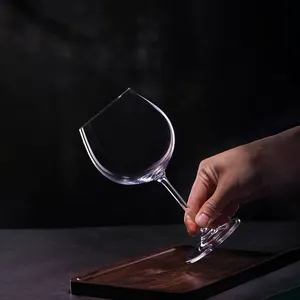 Stone Island Logo kustom 23oz bebas timbal kristal Gin kaca balon anggur kemasan kaca anggur kustom