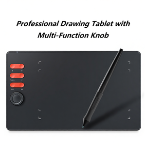 Tablette de <span class=keywords><strong>dessin</strong></span> numérique USB noire - Résolution du stylet 5080 LPI, 16384 niveaux de pression, construction robuste, connexion <span class=keywords><strong>facile</strong></span> pour les artistes - Product Image 3