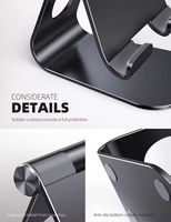 Support de tablette multi-angle Lamicall S1X pour bureau, support de téléphone robuste réglable, station d'accueil en aluminium pour bureau, tablette de 4 à 13 pouces, appareil intelligent