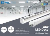 IP65 & IK10 perlengkapan lampu Led Sensor gerak peredupan 120cm 40W tahan air lampu Batten led tri-proof