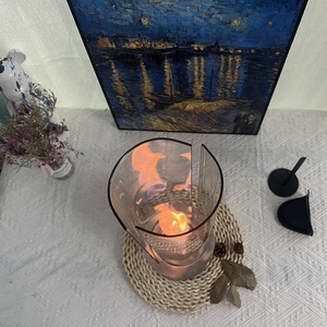 Ur-health <span class=keywords><strong>Tornado</strong></span> 120mm 90mm Chimenea de mesa en negro Venta caliente <span class=keywords><strong>Tornado</strong></span> Flame Alcohol Chimenea - Product Image 4