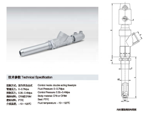 SS304 cf8m DN15 DN20 DN25 khí nén chai nước làm đầy chất lỏng Van vòi phun cho máy uống, Máy chiết rót - Product Image 3