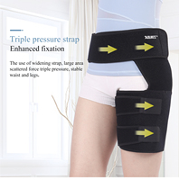 Attelle de compression pour soulagement des douleurs lombaires, des ischio-jambiers, des articulations, des hanches, de la sciatique, de la hanche, de la cuisse et de la zone inguinale, protection contre les tensions et l'arthrite