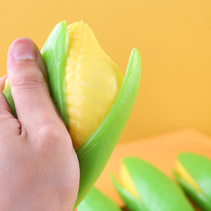 2023 New Wholesale Creative Stress Reliever Toys Simulate Corn TPR Soft Cute Pressure <b>Ball</b> Finger Pinch Stress Corn Squishy Toys - Product Image 4