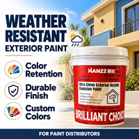 Peinture acrylique MANZZ résistante aux intempéries pour murs extérieurs, à rétention de couleur, pour importateurs et distributeurs régionaux de peinture
