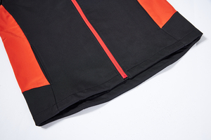 Veste <span class=keywords><strong>de</strong></span> <span class=keywords><strong>travail</strong></span> haute visibilité noire et <span class=keywords><strong>orange</strong></span> pour homme, doublée <span class=keywords><strong>polaire</strong></span>, fermeture éclair intégrale, col montant, vêtements <span class=keywords><strong>de</strong></span> sécurité pour la construction - Product Image 4