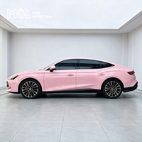 Film de protection de peinture haute brillance Maiqi, autocollant de changement de couleur pour voiture, économique, en vinyle PET, couleur rouge cristal, 7,5 mil, anti-rayures