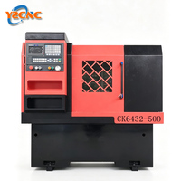 Tour CNC horizontal multifonctionnel haute précision CK6432 avec chargeur de barres, alimentation automatique et mandrin hydraulique