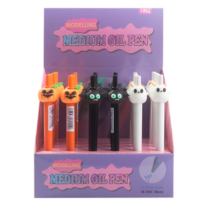 O & Q Bán Buôn Động Vật Dễ Thương Phong Cách Nhấp Chuột Bóng Bút Biểu Tượng Tùy Chỉnh Halloween Cá Nhân Nhựa Lai Mực Quà Tặng Văn Phòng Nguồn Cung Cấp 0.7Mm - Product Image 5