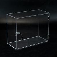 Vitrines en acrylique personnalisées transparentes ou colorées en plastique acrylique, vitrines de présentation, boîte de rangement, vitrine