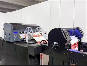 UV-Drucker Fabrik Direkt versorgung UV-Etiketten druckmaschine Rolle-zu-Rolle-Tinten strahl drucker <span class=keywords><strong>Sprinter</strong></span> - Product Image 3