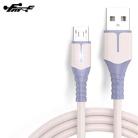 Kabel Usb pengisian daya cepat untuk ponsel, harga pengiriman pabrik, pengisi daya Cepat 3A logam PVC standar Micro Usb Mobile, ponsel TPE