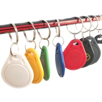 Porte-clés RFID intelligent avec logo client 1K MIFARE Classic NFC Porte-clés étanche 13.56MHz Modèle ISO