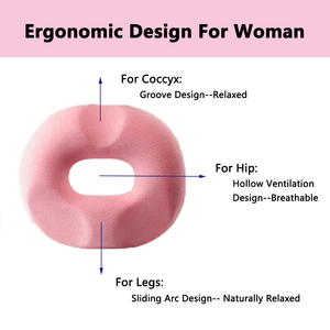 Cómodo cojín de espuma viscoelástica Donut para hemorroides coxis dolor de cama llagas próstata asiento Lumbar almohadas cojines - Product Image 3