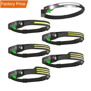 <span class=keywords><strong>Linterna</strong></span> frontal <span class=keywords><strong>de</strong></span> silicona con sensor <span class=keywords><strong>de</strong></span> inducción <span class=keywords><strong>de</strong></span> onda, doble fuente <span class=keywords><strong>de</strong></span> <span class=keywords><strong>luz</strong></span> COB + XPE, batería impermeable - Product Image 3