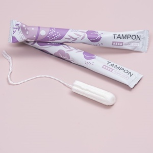 Tampons biologiques VCare avec applicateur en coton doux, super absorbants, hygiène féminine, utilisation nocturne, 28 pièces/boîte - Product Image 6