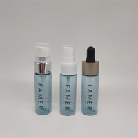 Botol Mini Kosong 20ml untuk Kemasan Perawatan Kulit dengan Tutup, Hot Stamping, Botol Semprot Kontinu