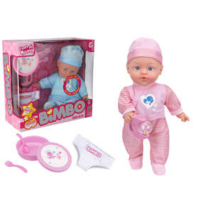 Poupée à corps souple de 40 cm avec 4 sons et accessoires variés - Product Image 1