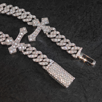 Bracelet chaîne cubaine Hip Hop 8 mm 7,5 pouces en argent sterling 925, entièrement serti de moissanite VVS, passe le test du diamant, bijoux de rappeur