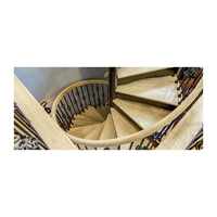 Escalier en spirale compact avec marches en aluminium de 70 cm et main courante pliable pour camping-car, bateau, garage – Solution de rangement optimisée