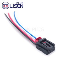 Connecteur IP67 4 broches 7N0972704 3AA972714, boîtier de contact plat noir pour VW Audi Skoda