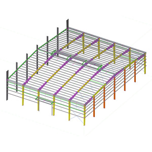 Entrepôt en structure métallique Ganyuan, bâtiment préfabriqué à ossature légère en acier, construction d'usine, prêt à l'exportation - Product Image 4