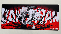 Tapis de souris de bureau grand format antidérapant en caoutchouc avec motifs de personnages d'anime colorés pour jeux et bureau
