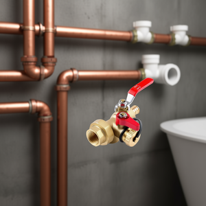 Kit de válvulas de servicio para calentadores de agua sin tanque, válvulas de aislamiento de latón NPT de 3/4 pulgadas para calentadores de agua - Product Image 2