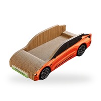 Griffoir pour chat en carton en forme de voiture de sport, lit-lounge convertible pour chats adultes d'intérieur, vente en gros, direct usine