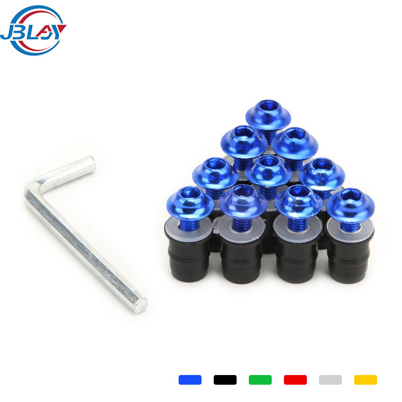 FYXRAO - Kit Complet De Boulons De Carénage De Moto Clips En Acier