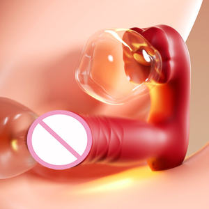 Speelgoed Seks Volwassen Product APP Besturing Telescopisch 2-in-1 Likkende Tong Vibrator Sextoy Dildo voor Vrouwen Clitoris Massager USB - Product Image 3