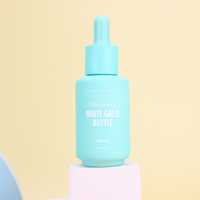 Flacon compte-gouttes en verre opale blanc de 30 ml - Emballage personnalisé pour soins de la peau et sérums