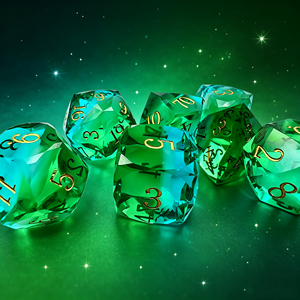 New Arrival Handmade Tri-Color Layered Resin <b>Dice</b> Set Sharp Edge D6 <b>Dice</b> for Dungeons and Dragons - Product Image 4