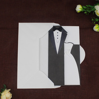 Neueste Designs Königliche Braut und Bräutigam Hochzeitseinladungskarte